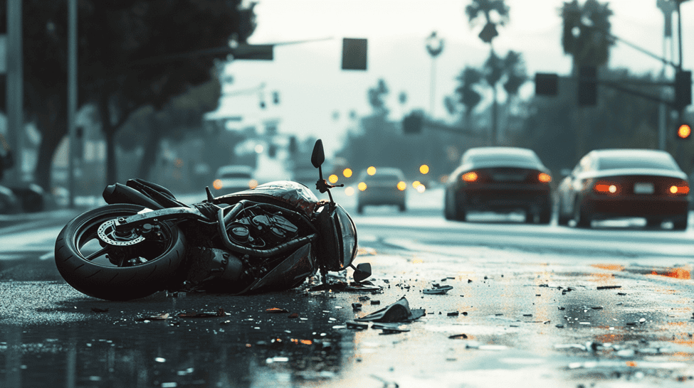 Motorcycle Rider Survives High-Speed Hit-and-Run Wreck
